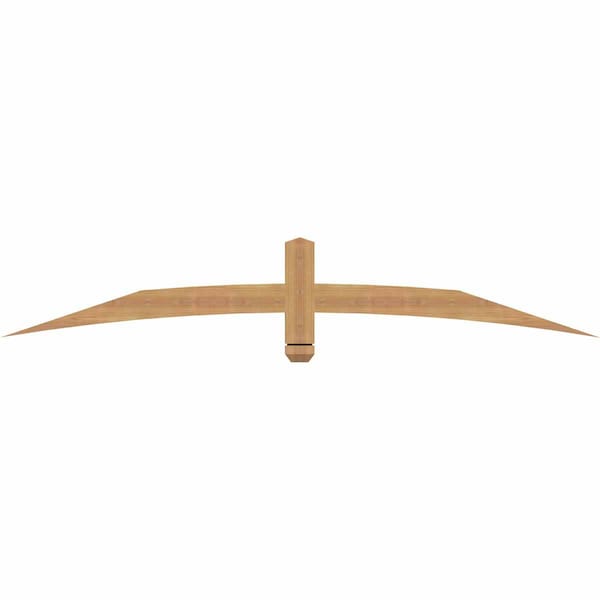 Ekena Millwork Bellingham Timber Gable Bracket, Western Red Cedar, 72"W x 12"H x 1 1/2"D x 3 1/2"F, 4/12 Pitch GBW072X12X0204BEL00SWR - main